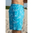 thumbnail image 4 of Boys Swim Shorts Dry Fast 4 Ways Stretch Swimming Trunks with Fun Designs, Flamingo Aqua, Size: 14, Endless Summer, 4 of 5