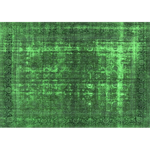 Ahgly Company Indoor Rectangle Persian Green Bohemian Area Rugs, 2' x 3'