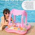 thumbnail image 3 of Anillo De Natación De Sunshade Baby, Estable Inofensivo Suave Inflable Piscina Para Bebés Flotante Protección Uv Para Exteriores, 3 of 7