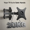 thumbnail image 3 of Soporte TV Universal para Televisores de 10 a 32 pulgadas, Orientar, Inclinar, Girar - Apto para TV de Pantalla Plana LCD/LED - Extensible 44cm - Soporta hasta 20kg - Max VESA 100X100mm ACTIVE Biensenido a ACTIVE, 3 of 5