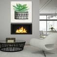 thumbnail image 6 of Epic Art 'Cactus Mud Cloth Vase IV' by Cindy Jacobs, Acrylic Glass Wall Art, 36"x36", 6 of 8