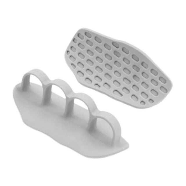 koolsoo 1 Pair Weight Lifting Grips Barbell Bar Pads for Dumbbell Grey