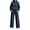 Navy, variant on Lmueinov Two Piece Sets for Women Fleece Sweatsuit Button Mock Neck Sweatshirts Wide Leg Sweatpants Workout Lounge Sets with Pockets Fall Casual Outfits
