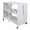 White, variant on Furniture of America Lionna Metal Folding Bookcase with Wheels in White