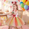 thumbnail image 4 of HAYIMI Candy Dress Girls Colorful Sparkle Tulle Sleeveless Party Dress Outfit Sets For Kids Clothes Sets, 4 of 9