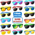 thumbnail image 2 of Gafas de sol AGGKKY para niños, neón, paquete de 24 unidades con protección UV400, 2 of 7