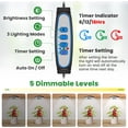 thumbnail image 3 of Grow Lights for Indoor Plants LEDs Full Spectrum LED Plant Grow Light V/A Under Cabinet Grow Lamp with Auto Timer Hrs Lighting Mode Brightness Levels Tri Head, 3 of 7
