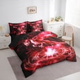 thumbnail image 3 of Homewish Magic Animal Dragon 7-Piece Bedding Comforter Set,Retro Western Fantasy King Bedding Sets,Black Red Bed Sheets For Kids,Breathable Home Decor Reversible, 3 of 8