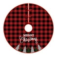 thumbnail image 2 of Fmbmuo Plaid Christmas Tree Skirt Multiple Sizes Red Christmas Decorations, Rustic Festive 100%Polyester Vintage Tree Skirt for a Cozy Christmas Morning, 2 of 4