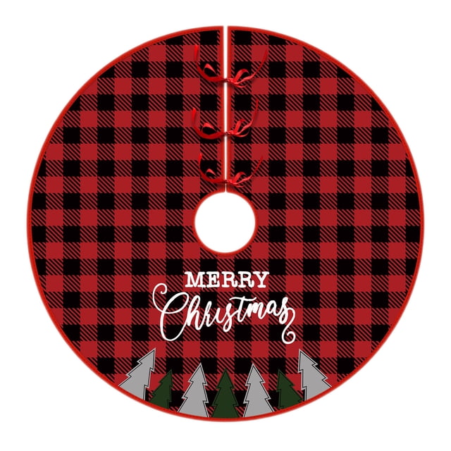 Christmas Tree Skirt Christmas Ornaments Tree Polyester Base Skirt Cover Decor Christmas Tree Decorations
