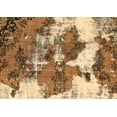 thumbnail image 1 of Ahgly Company Indoor Rectangle Abstract Brown Modern Area Rugs, 7' x 9', 1 of 4
