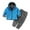 Blue, variant on Odeerbi Kids Boys Girls Clothes Fall Winter Fleece Thermal Outfits Set Fashion Casual Long Sleeve Hooded Jacket Long Jogger Pants Sets Blue