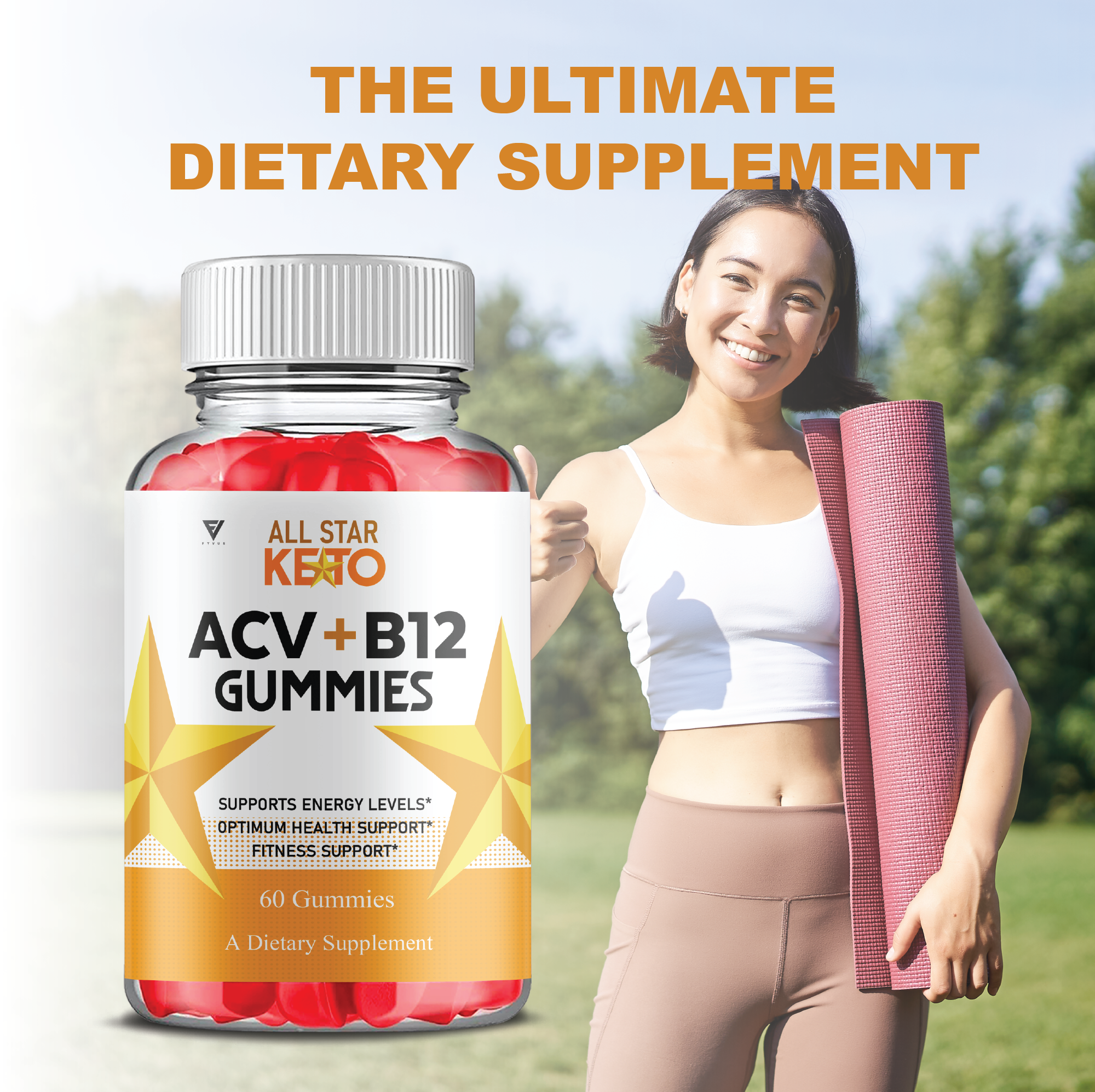 (2 Pack) All Star Keto ACV Gummies, AllStar Advanced Keto ACV Overall Health Formula (120 Gummies)