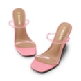 thumbnail image 2 of DREAM PAIRS Women's Slides Wedge Sandals Two Strap Square Open Toe Dress Shoes, 2 of 5