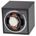 thumbnail image 4 of USB Battery Powered Automatic Winder Display with Quiet Motor Jewelry Storage for Mechanical Watch Wristwatch Desktop Carbon Fiber, 4 of 10
