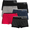 Black Soot Space Dye, variant on Reebok Women's Seamless Boyshort, 6-Pack