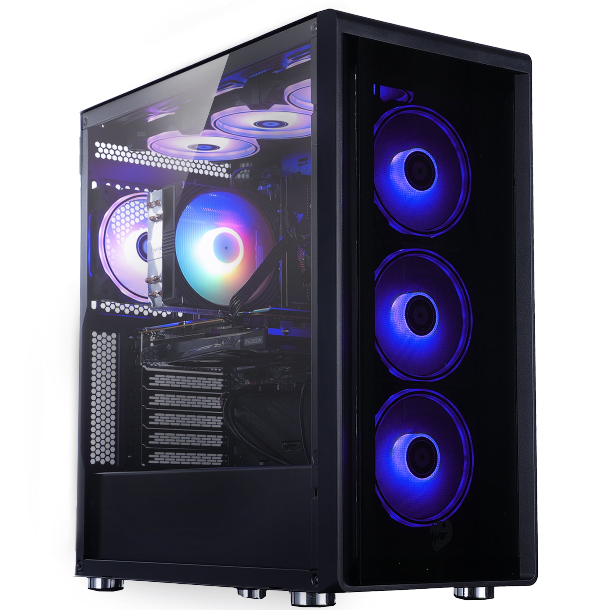 Mloong Gaming PC Desktop AMD Ryzen 5 5600, GeForce RTX 4060,1TB SSD,16GB RAM ,600W ,Win11 WIFI