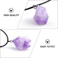 thumbnail image 3 of 1pc Natural Amethyst Craft Pendant Necklace Exquisite Amethyst Necklace Pendant, 3 of 6