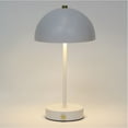 thumbnail image 6 of Mainstays Dome Table Lamp, White with Gold Accents, 6 of 6