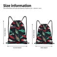 thumbnail image 2 of Gaeub Fishing Lure Drawstring Backpack Bag Sport Gym Sackpack Heavy Duty String Backpack for Men Women-Medium, 2 of 6