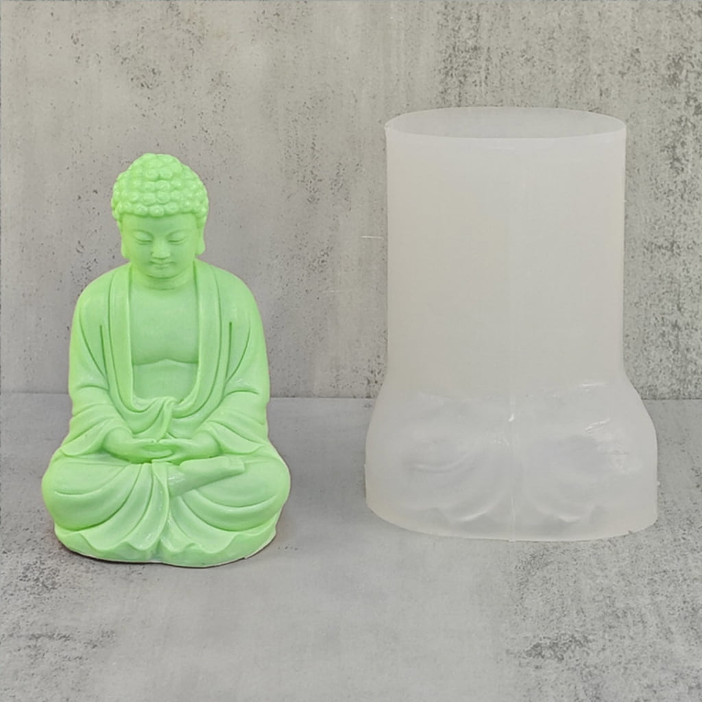ZPAQI Figure Molds Candle Moulds Buddhism Shape Silicone Crafts Mold Silicone Material For Valentine's Day gifts