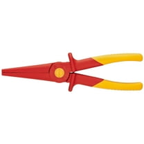 KNIPEX Tools 98 62 02 Flat Nose Plastic Pliers 1000V Insulated, Red/Yellow
