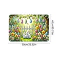 thumbnail image 3 of Wooowa Easter Themed Welcome Doormat, Absorbent Non Slip Entryway Mat, Durable Outdoor Indoor Mat, Front Door Entryway Porch Decor, Easter Spring Home Outdoor Indoor Decoration, 3 of 6