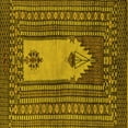 thumbnail image 1 of Ahgly Company Indoor Square Abstract Yellow Modern Area Rugs, 8' Square, 1 of 4