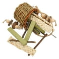 thumbnail image 1 of Juguetes para Masticar con Cesta para Hámster ANGGREK Madera de Manzana y Bambú Dulce, 1 of 7