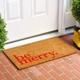 thumbnail image 3 of Calloway Mills 109252436 Be Merry Red Doormat 24" x 36", 3 of 6