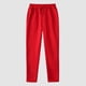 thumbnail image 3 of Pantalones deportivos anchos con forro polar para mujer: pantalones de yoga de cintura alta con bolsillos, cintura elástica fruncida para entrenamientos informales, 3 of 3
