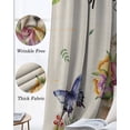 thumbnail image 3 of Spring Groundhog Blackout Curtains for Bedroom Living Room Darkening Curtains 54 Inch Long Watercolor Sunflower Botanical Rustic Short Curtain for Small Window Treatment Grommet Drapes 42"x54"x2, 3 of 9