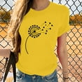 thumbnail image 2 of Dyegold Graphic Tees for Women Cute Heart Graphic Crewneck Short Sleeve Regular Fit Casual Summer Tee T-Shirts Tshirt Tops, 2 of 7