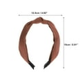 thumbnail image 4 of Unique Bargains 1 Pc Vintage Satin Headbands for Women Coffee Color, 4 of 6