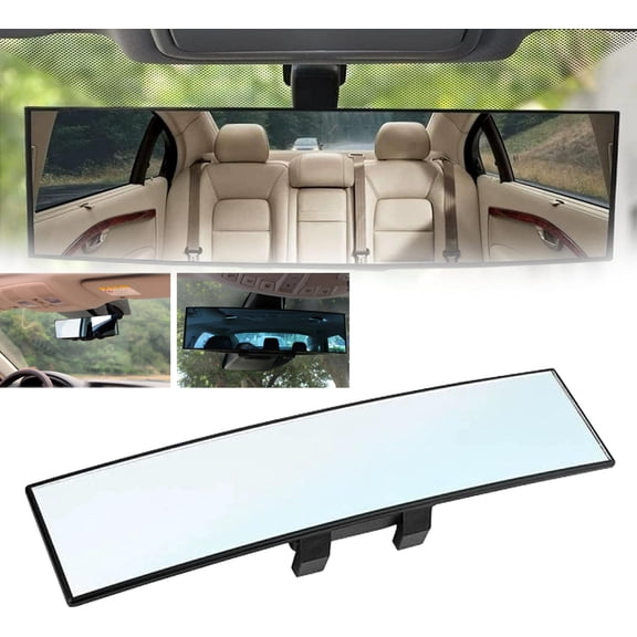 Upgrade Universal Panoramic Convex Mirror, Automotive Interior Mirrors, Blindspot Rearview Mirror, Espejos Para Carros Retrovisor, Interior Clip-On Wide Angle Panoramic Rear Mirrors (1pcs)