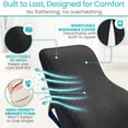 thumbnail image 4 of Vive Full Lumbar Cushion – Memory Foam Back Support Pillow for Lower Back Pain Relief – Ergonomic Mesh Seat Cushion for Office Chair, Car & Home – Orthopedic Contour Design for Better Posture, Gray, 4 of 9
