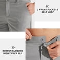 thumbnail image 5 of MASKERT Mens Golf Pants-Stretch Work Dress Pants Quick Dry Lightweight Casual Comfy Trousers with Pockets Light Gray（Size XS-XXXL）, 5 of 8