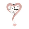 thumbnail image 5 of WLPZXP Heart Shape Wall Clock Sturdy Acrylic for Housewarming Gift Office Classroom Pink, 5 of 9