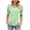 Mint Green-B, variant on Penkiiy Womens Short Sleeve Shirts Puff V Neck T-Shirts Casual Eyelet Dressy Trendy Tunic Tops Business M Black