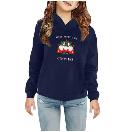 

Herrnalise Toddler Boys Christmas Sweatshirts Hoodies Christmas Prints Pullover Tops Kids Hooded Sweaters Xmas Outerwear