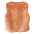 thumbnail image 5 of adviicd Fashion Women Faux Fur Vest Sleeveless Jacket Winter Warm Coats Outwear Comfy Soft Waistcoat (Orange, M), 5 of 9