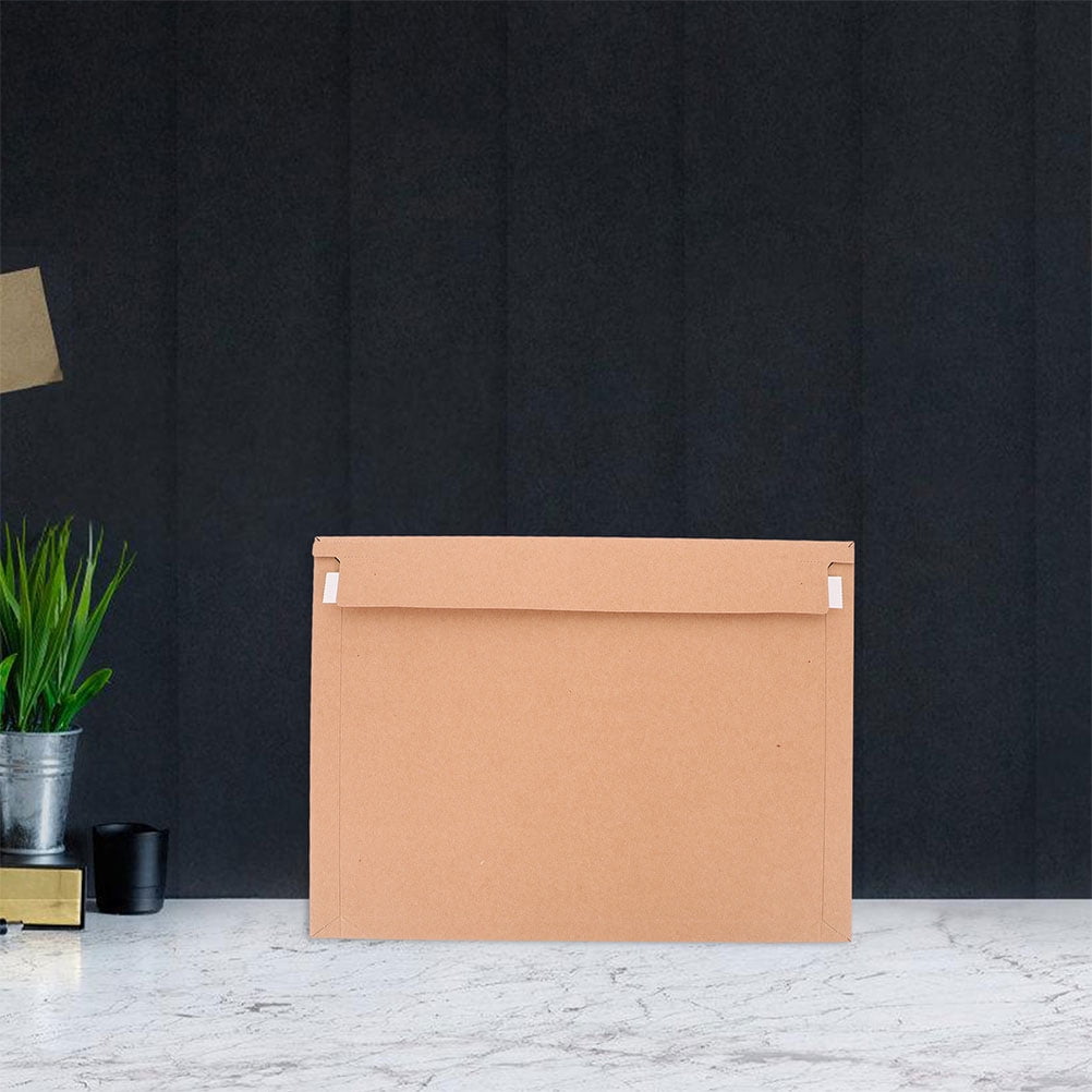 HEATSHAKING 25Pcs Brown Rigid Mailing Envelopes with Tear p for Secure Shipping