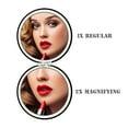 thumbnail image 3 of Compact Vanity Makeup Mirror for Men Women Girls, Black Elegant Round Travel Cosmetic Mirrors for Pocket Purse Wallet Handbag, Portable Small 1X/2X Magnifying Handheld Beauty Mirror, 3 of 5