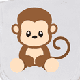 thumbnail image 3 of Inktastic Cute Monkey, Little Monkey, Jungle Animals, Safari Animals Baby Burp Cloth, 3 of 3