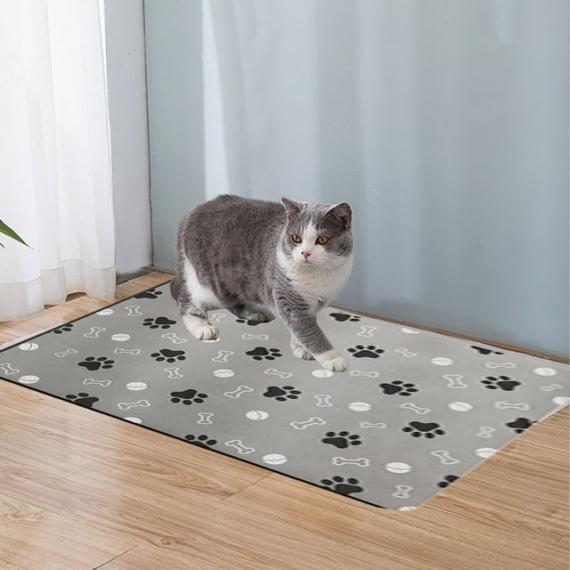 Boovnll Pet Feeding Mat Diatom Mud Mat Non Slip Absorbent Mat Not Easy To Wear Out And Easy To Clean Suitable For Cats Dogs And Other Pet