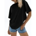 thumbnail image 7 of Womens Oversized T Shirts Loose Fit Crewneck Short Sleeve Tops Summer Casual Blouse Basic Tee, 7 of 7