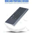 thumbnail image 6 of Yirtree Mini Slim Wireless Keyboard, 2.4Ghz Wireless Keyboard Handheld with Touchpad for PC Notebook TV Box Notebook Computer Portable PC Keyboard, 6 of 8