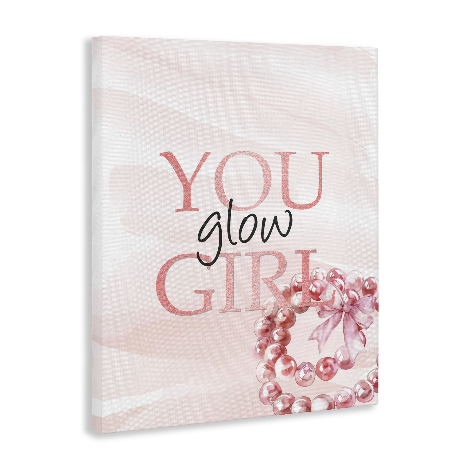 You Glow Girl Feminine Canvas Wall Art, design by Kim Allen