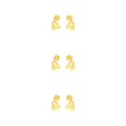 thumbnail image 1 of Minnieouse Pendientes de Clip para mujer exquisitas decoraciones de joyería estilo Simple elegante colgante de pendiente sin perforación Type1 NO1, 1 of 6