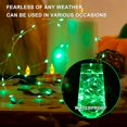 thumbnail image 4 of Fairy Lights SINAMER Green, funciona con baterías de 7 pies y 20 LED con control remoto, 4 of 6